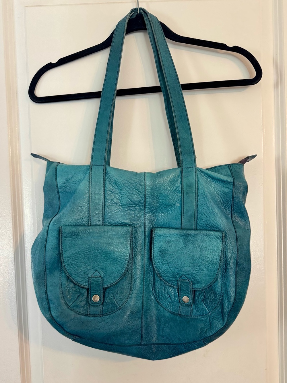 Latico Leather Tote Bag in Teal - Women Bags
